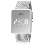 RELÓGIO CHAMPION PRATEADO ESPELHADO