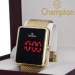 Relogio champion digital dourado